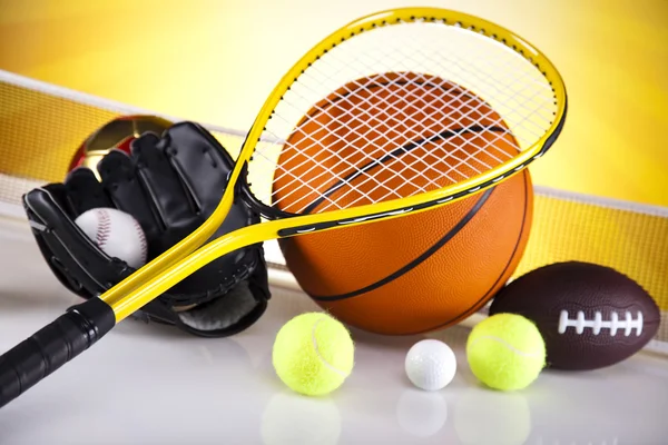 Sport equipment and balls — Stock Photo, Image