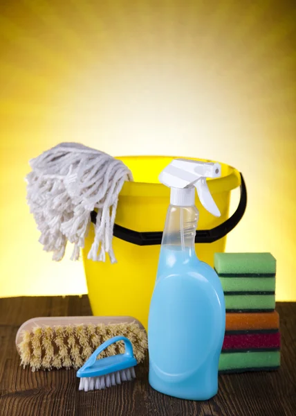 Σύνολο των προϊόντων καθαρισμού — Φωτογραφία Αρχείου