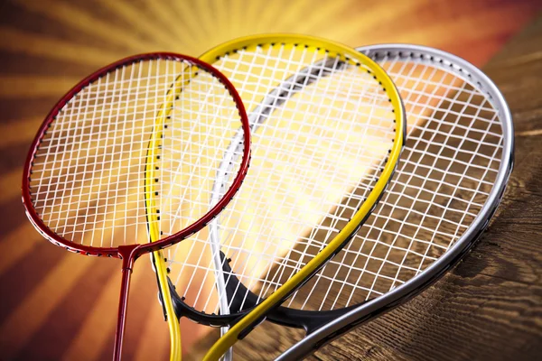 Badmintonschläger — Stockfoto
