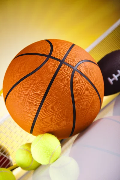 Sport equipment and balls — Stock Photo, Image