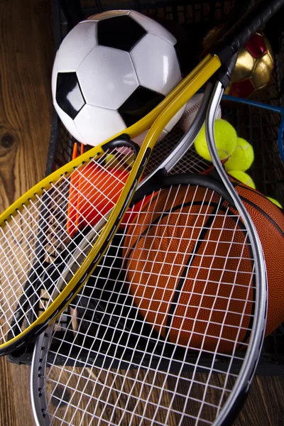 Sport equipment and balls — Stock Photo, Image