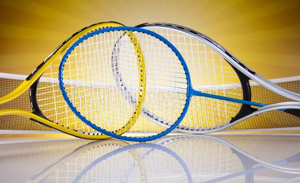 Badminton rackets — Stock Photo, Image