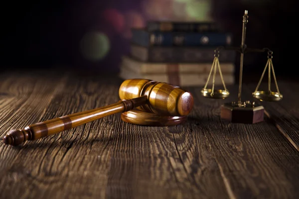 Law theme, mallet of judge! — Stock Photo, Image