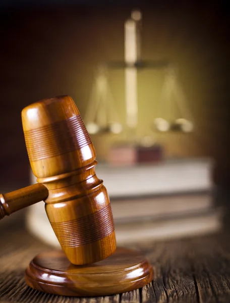 Bírák fa marok, törvény — Stock Fotó