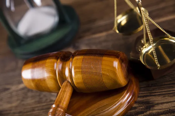 Law theme, mallet of judge! — Stock Photo, Image