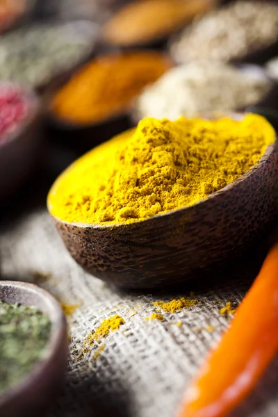 Curry, spices — Stock Photo, Image