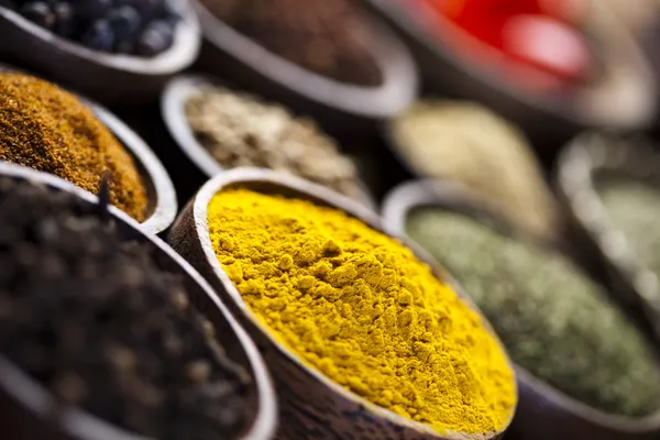 Curry, spices — Stock Photo, Image