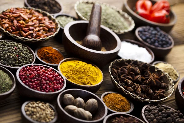 Spices, cooking ingredients — Stock Photo, Image