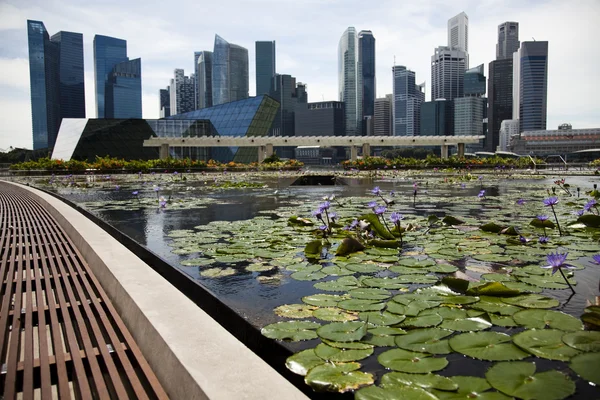 Singapura, centro financeiro — Fotografia de Stock