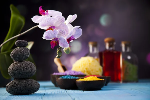 Orchids,organic products, Spa — Stock Photo, Image
