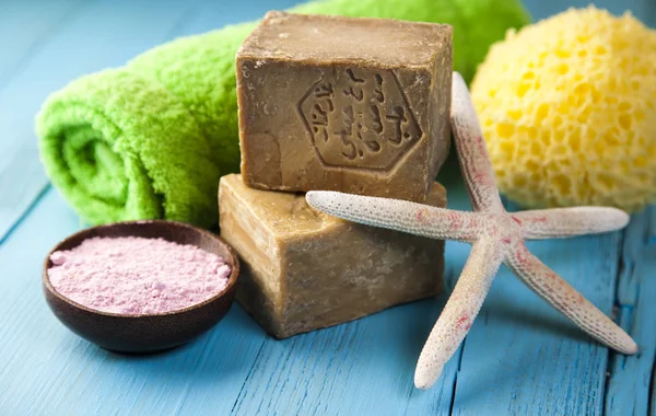 Natural bath soap — Stock Photo, Image