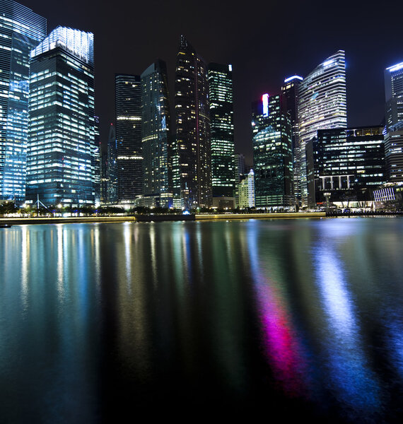 Skyscrapers in Marina Bay, Singapore