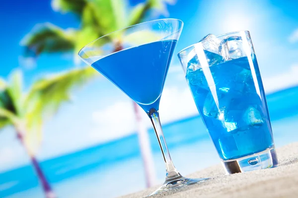 Blauwe lagune cocktail — Stockfoto