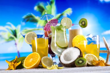Exotic drinks clipart