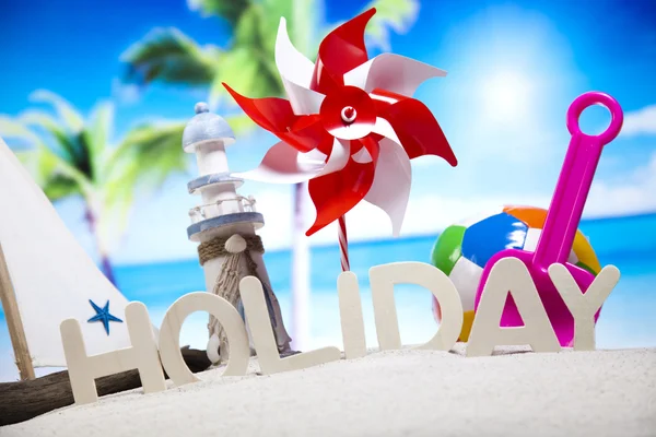 Holiday beach background — Stock Photo, Image