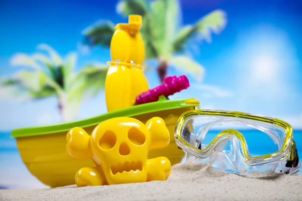 Leksaker för barnens sandlådor — Stockfoto