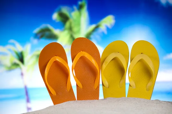 Renkli flip flop — Stok fotoğraf