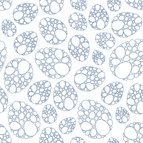 Easter lace eggs seamless pattern — Stock Vector