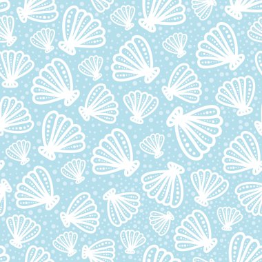 Benekli arka plan üzerinde kabuk seamless modeli