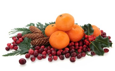 Mandarin ve yabanmersini meyve