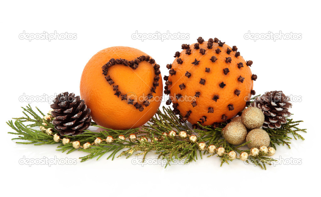 Orange Pomander Fruit