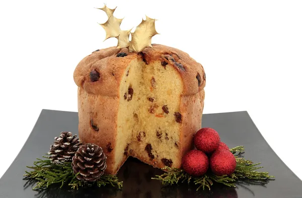 Gâteau de Noël Panettone — Photo