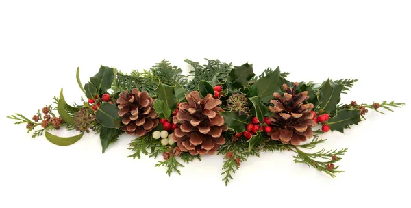 Vánoční dekorační sprej — Stock fotografie