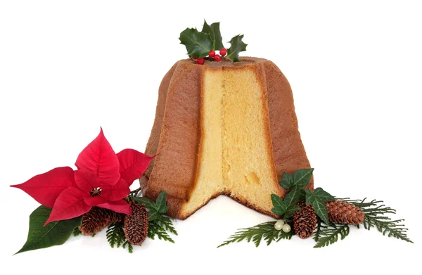 Pandoro-Weihnachtskuchen — Stockfoto