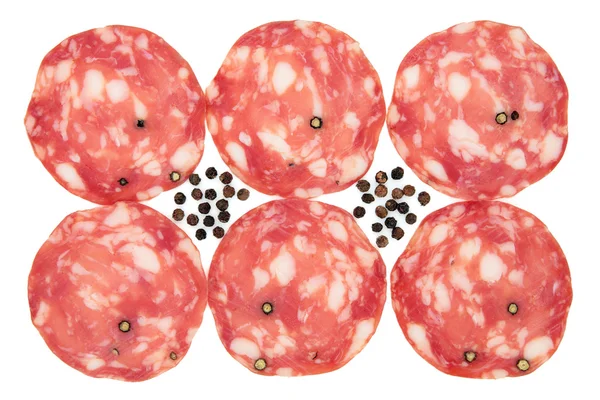 Salami Slices — Stock Photo, Image