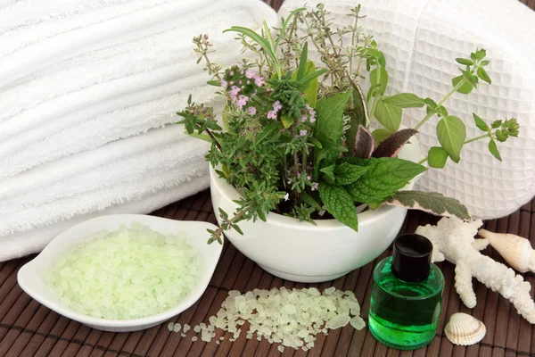 Herbal spa-behandling — Stockfoto