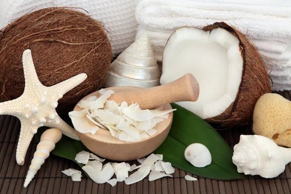 Tratamiento de spa de coco — Foto de Stock