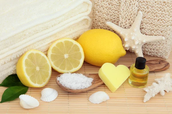 Lemon Spa Beauty Treatment — Stock Photo, Image