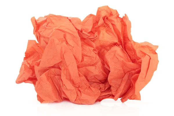 Orangefarbenes Seidenpapier — Stockfoto