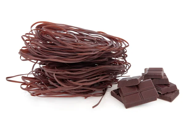 Chocolate Spaghetti — Stock Photo, Image