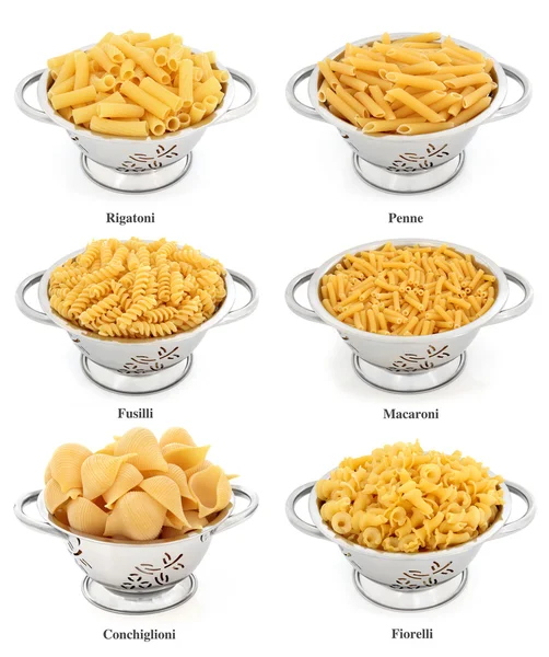 Pasta Types — Stock Photo, Image