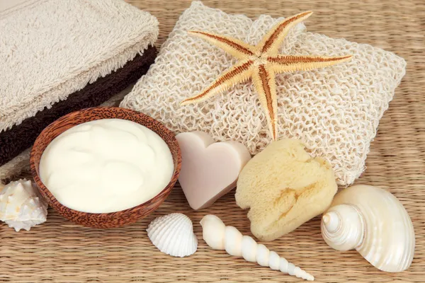 Produtos naturais para o cuidado da pele — Fotografia de Stock