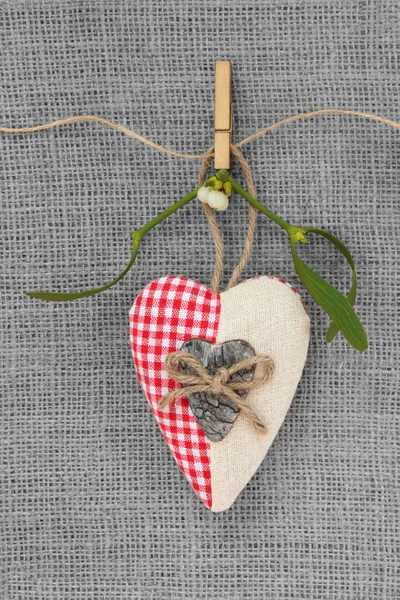 Christmas Heart Bauble — Stock Photo, Image