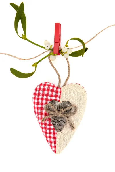 Heart Shaped Christmas Decoration — Stock Photo, Image