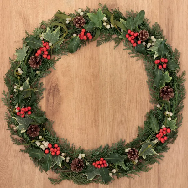 Holly Berry Wreath — Stock Photo, Image