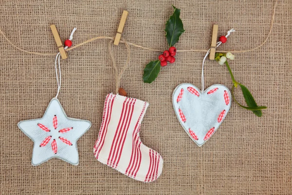 Decoraciones del árbol de Navidad — Foto de Stock