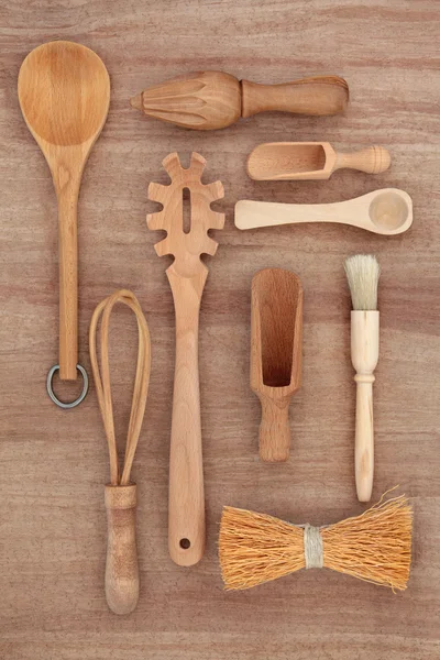 Utensílios de cozinha rústica — Fotografia de Stock