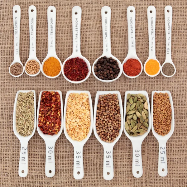 Herb and Spice Measurement — Stock Photo, Image