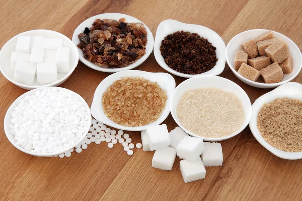 Sugar Types — Stock Photo, Image