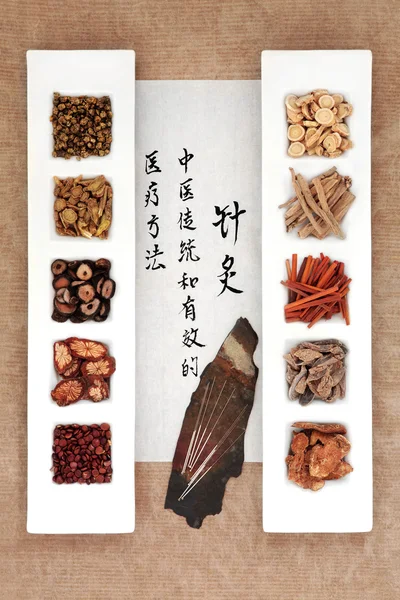 Čínská bylinná terapie — Stock fotografie