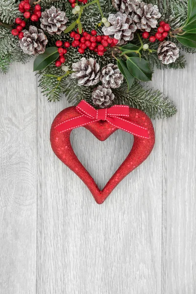 Romantische decoratie van Kerstmis — Stockfoto