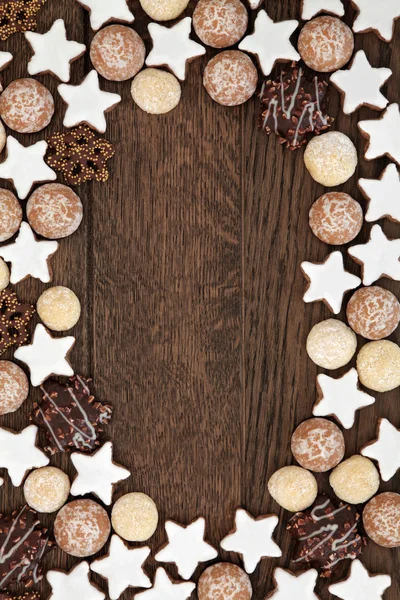 Gingerbread Biscuit Background — Stock Photo, Image