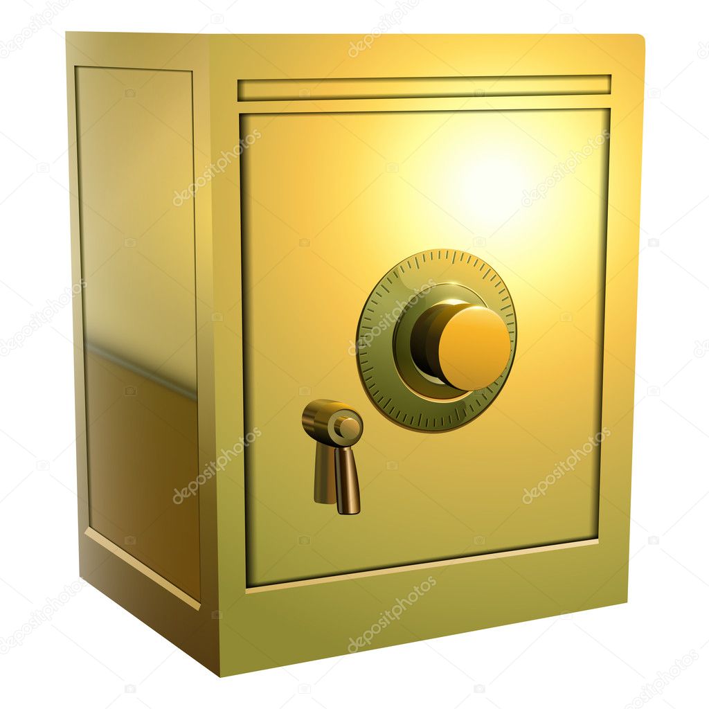Gold safe icon