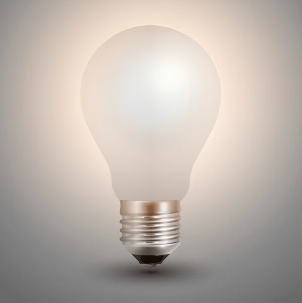 Ampoule allumée — Image vectorielle