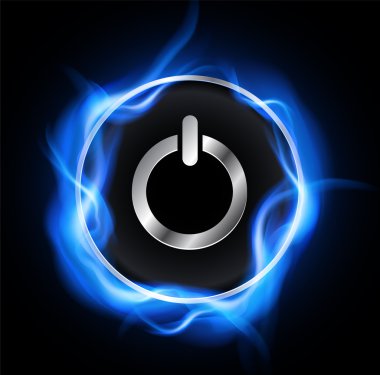 Power button design clipart