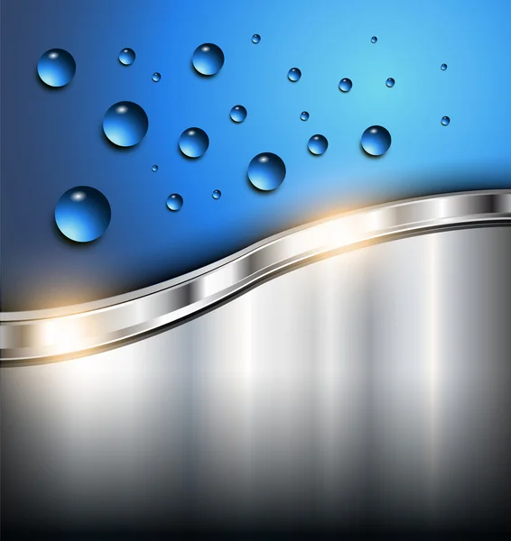 水滴のある抽象的な背景 — ストックベクタ
